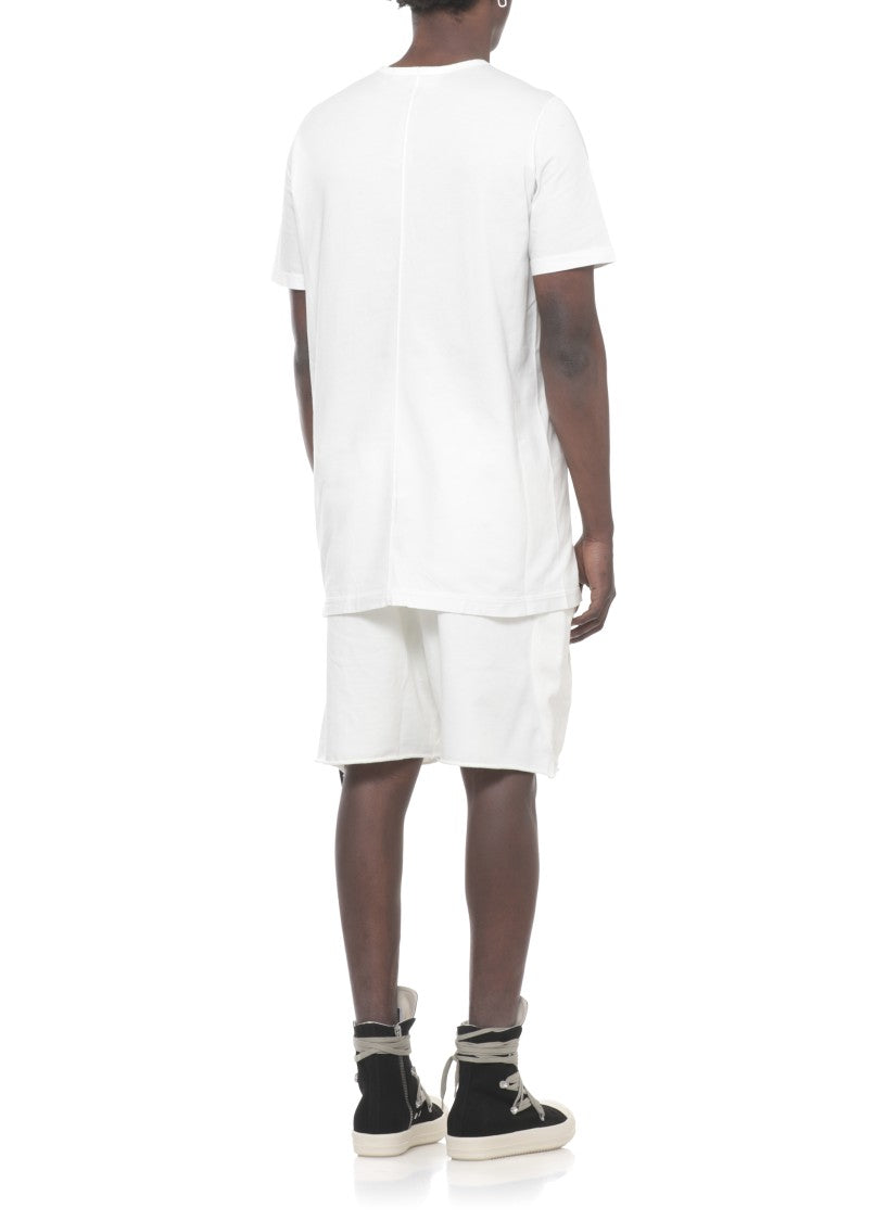 Drkshdw By Rick Owens White Level T Cotton T-Shirt