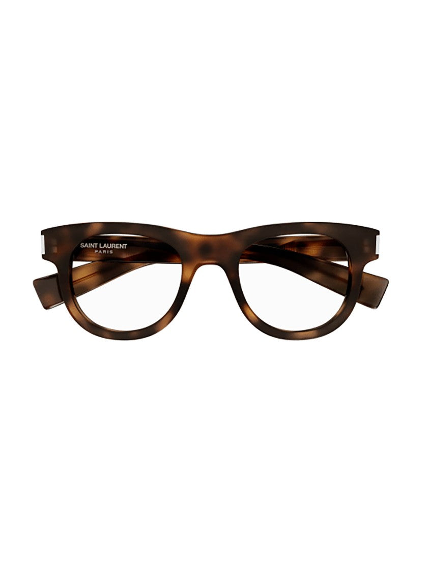 Saint Laurent Oversized Brown Tortoiseshell Optical Frames