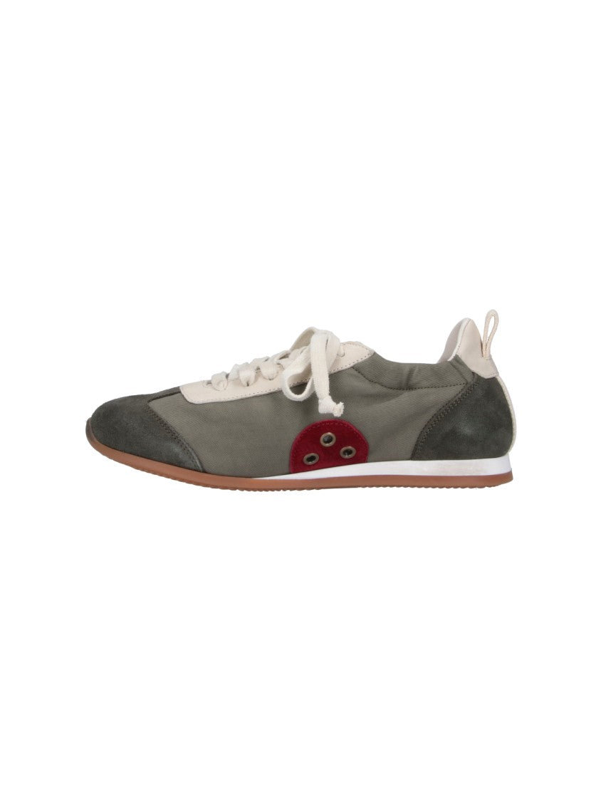 Uma Wang Brown Rounded Toe Leather Sneakers