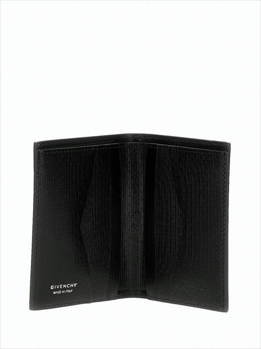 Givenchy Textured Calf Leather Card Wallet With Minimalist Design