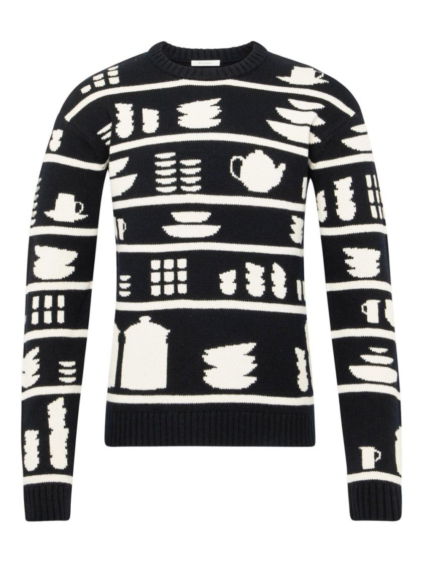 J. W. Anderson Knit Sweater With Kitchenware Motifs