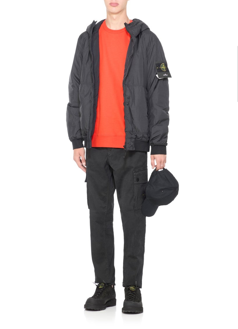 Stone Island Orange Stone Island Cotton Sweatshirt