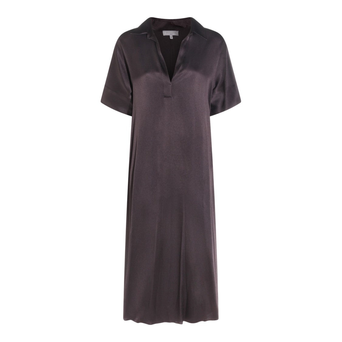 Antonelli Firenze Relaxed Midi Dress With Notched Collar