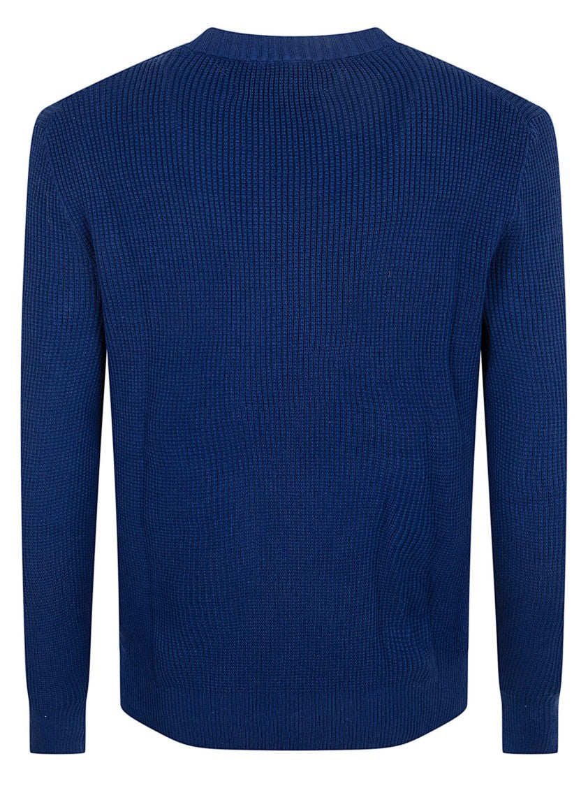 Ballantyne Argyle Patterned Cotton Knit Sweater By Ballantyne