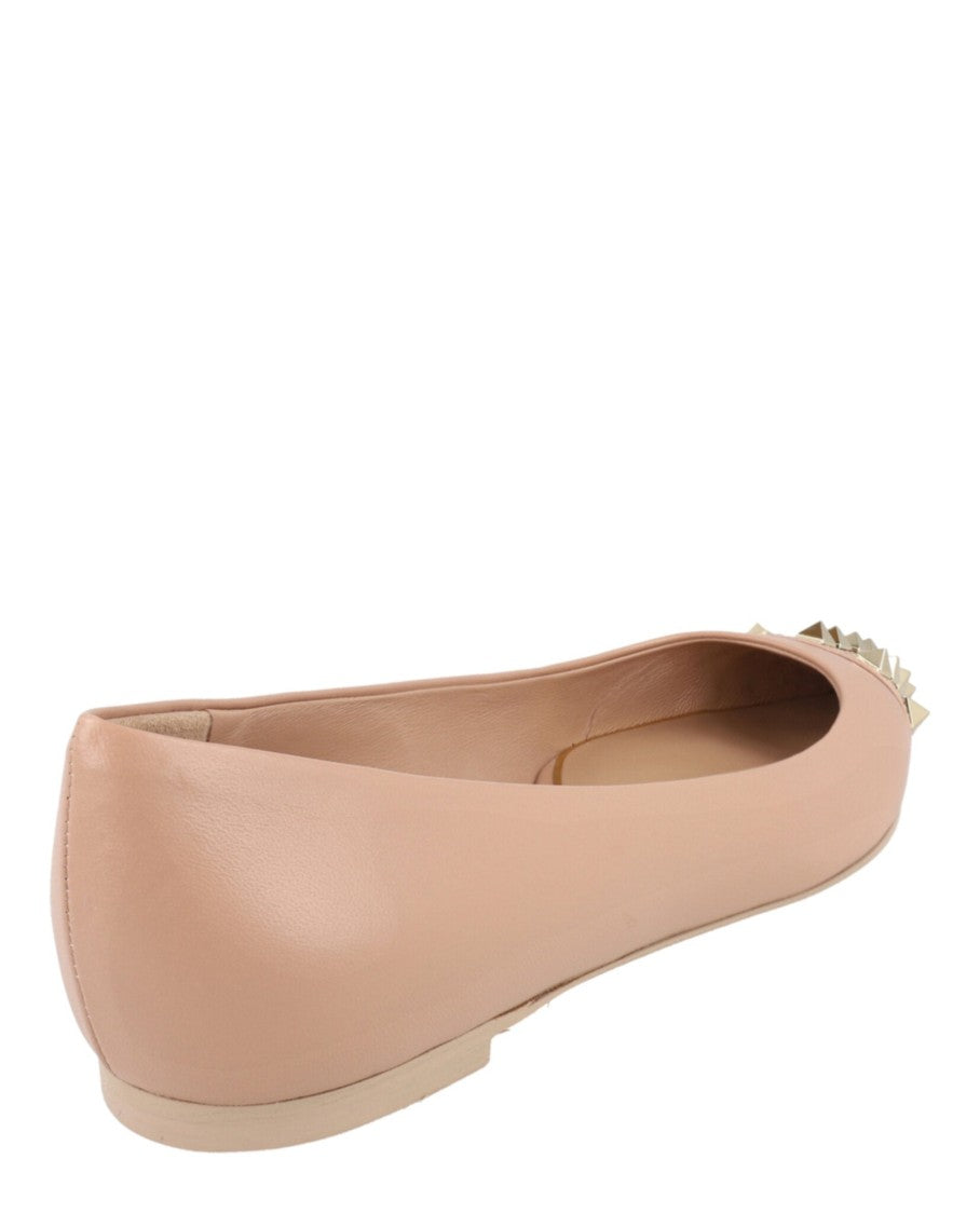Valentino Rockstud Alcove Leather Ballet Flats