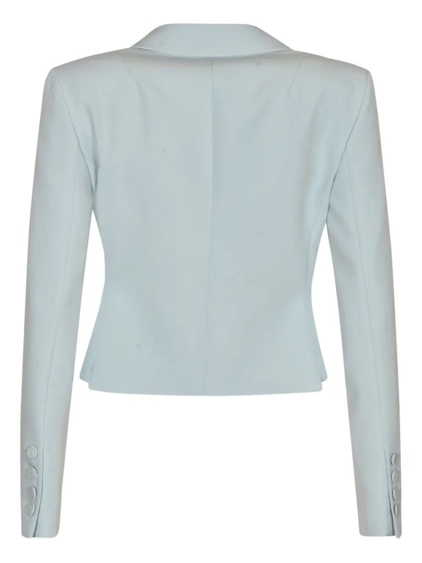 Ermanno Scervino Cropped Single-Breasted Blazer With Notched Lapel