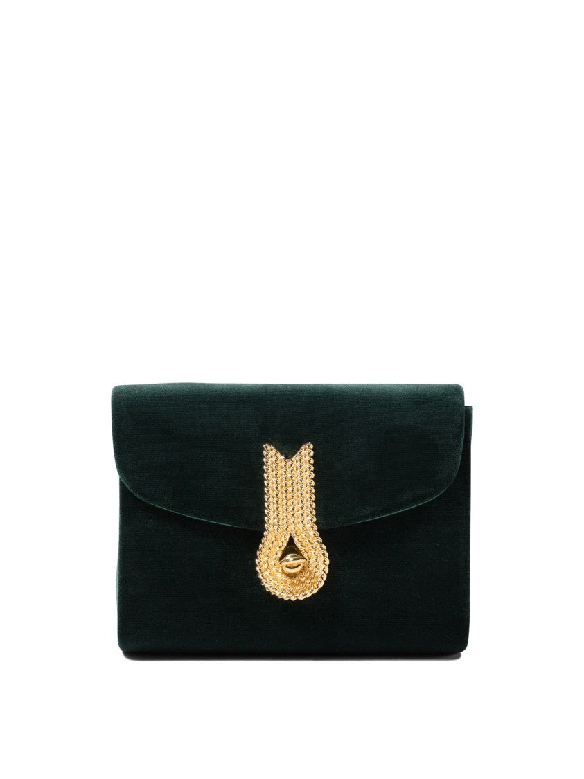 Amato Daniele Dark Green Leather Crossbody Bag