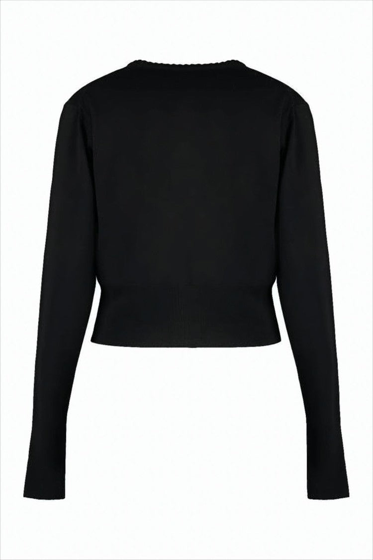 Vivienne Westwood Cropped Wool Cardigan With Button-Down Front