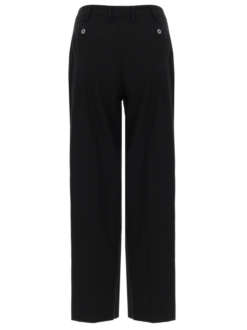 Pt Torino Neutrals Emma Minimalist Straight Cotton Pants