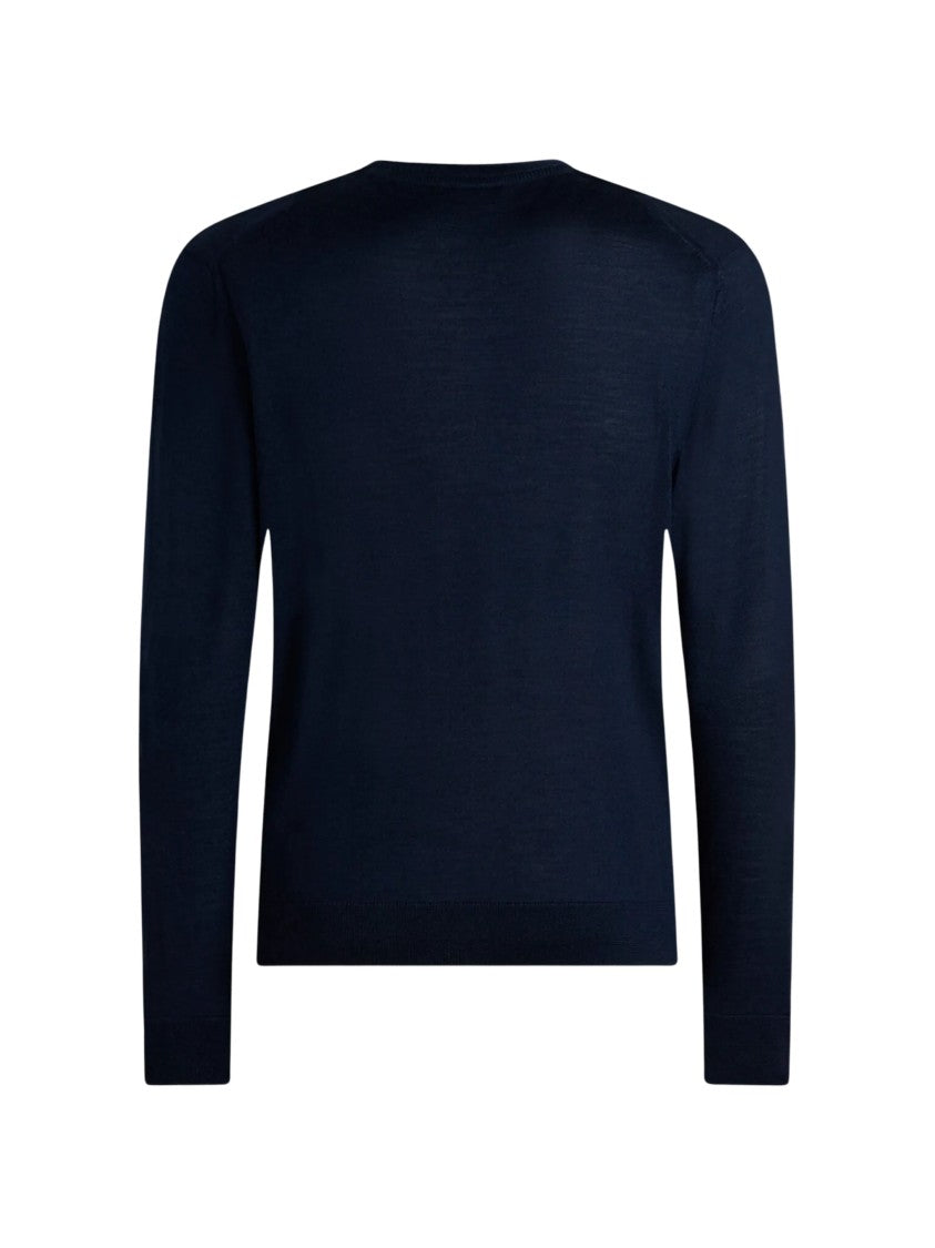 Etro Fuji Soft Wool Silk Crewneck Sweater