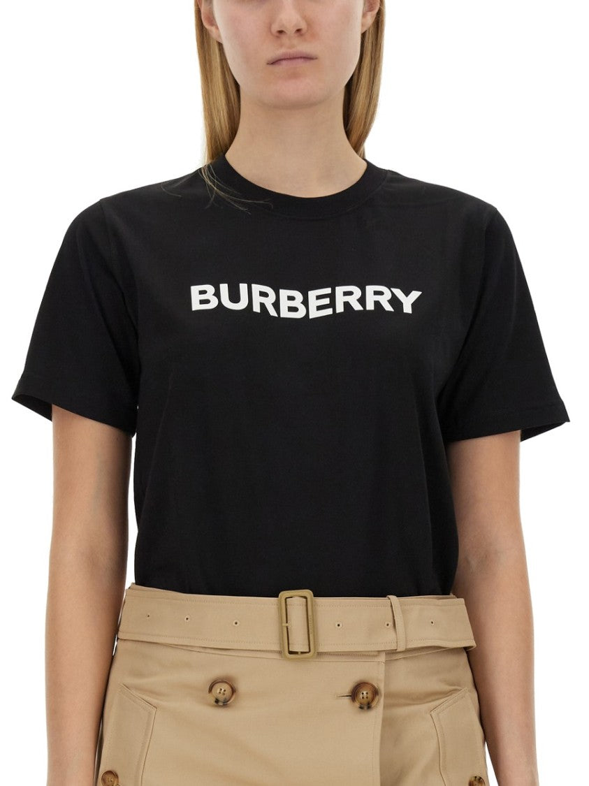 Burberry Black T-Shirt With Bold Logo Design
