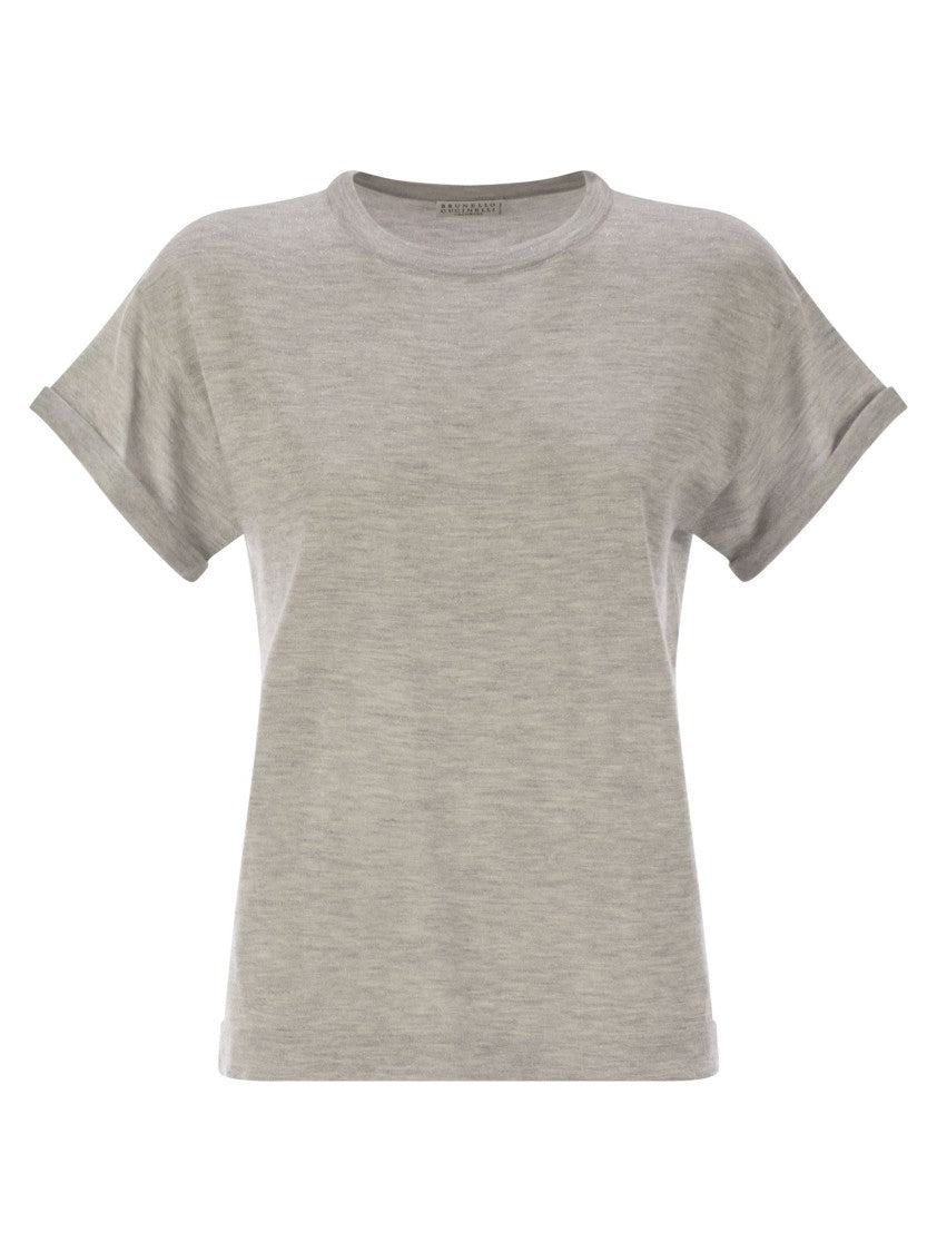 Brunello Cucinelli Sparkling Lightweight Cashmere And Silk Sweater