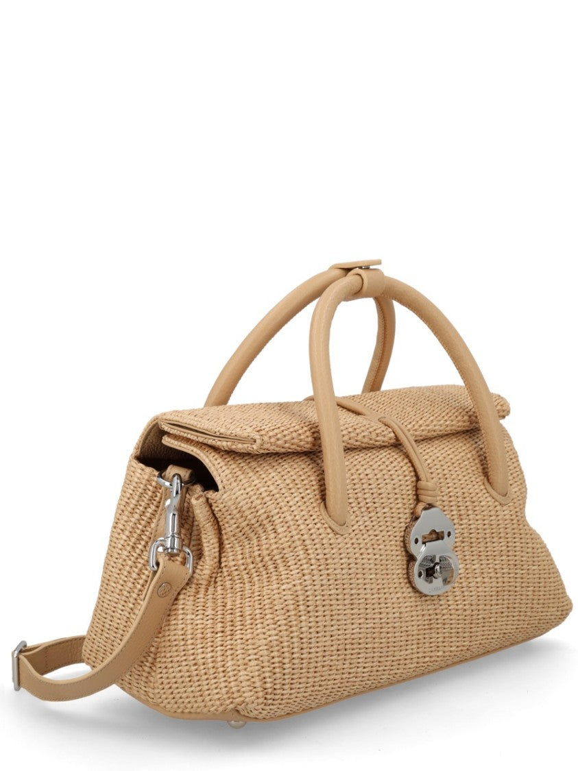 Zanellato Neutrals Dotta Vimini Shoulder Bag