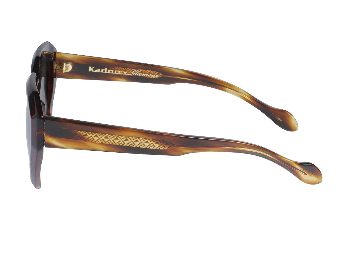 Kador Marilyn/K-S Oversized Tortoiseshell Geometric Sunglasses
