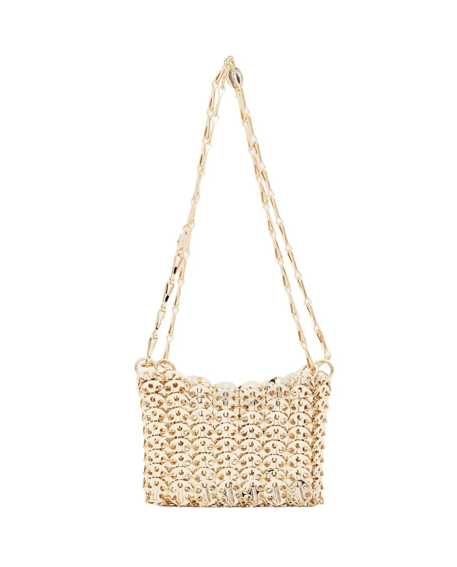 Rabanne Interlinked Metallic Disc Shoulder Bag With Chain Strap
