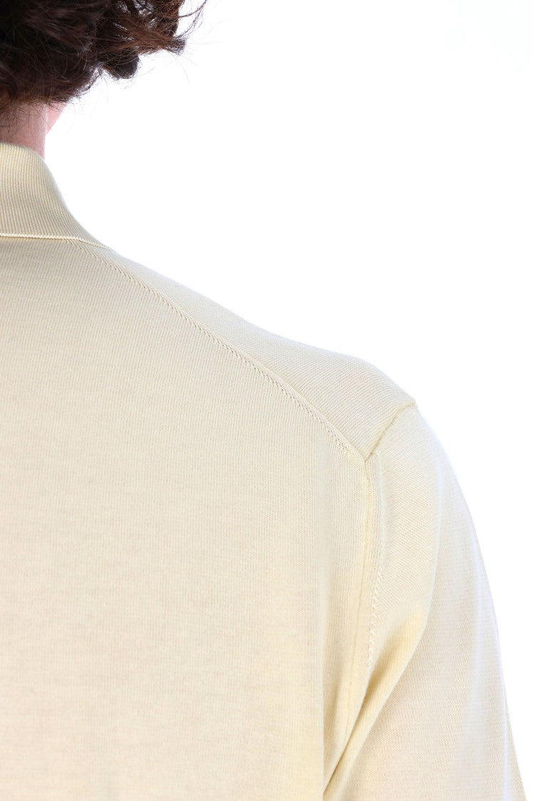 Drumohr Yellow Ice Cotton Frosted Polo Shirt