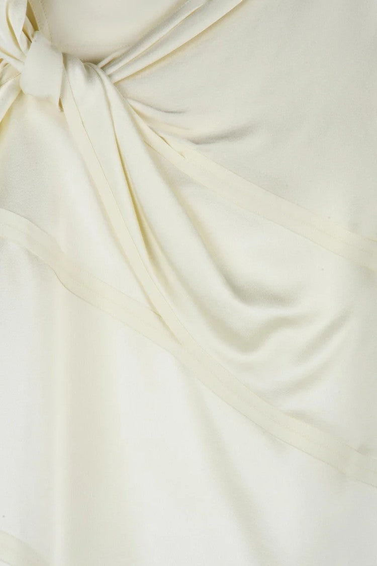 Jil Sander Acetate And Viscose Top - Cream