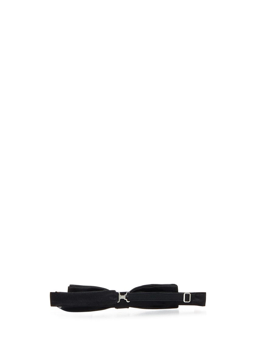 Dsquared2 Black Papillon In Silk Tie