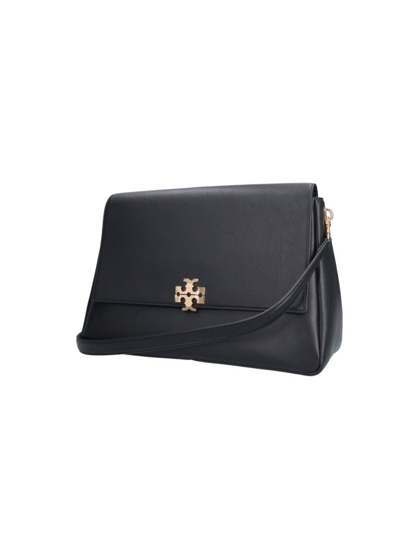 Tory Burch Black Charlie Large Leather Shoulder Bag