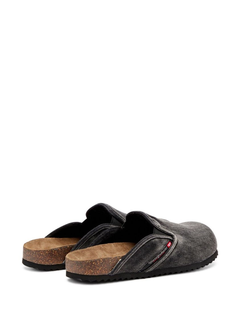 Diesel Textured Slip-On Sandals