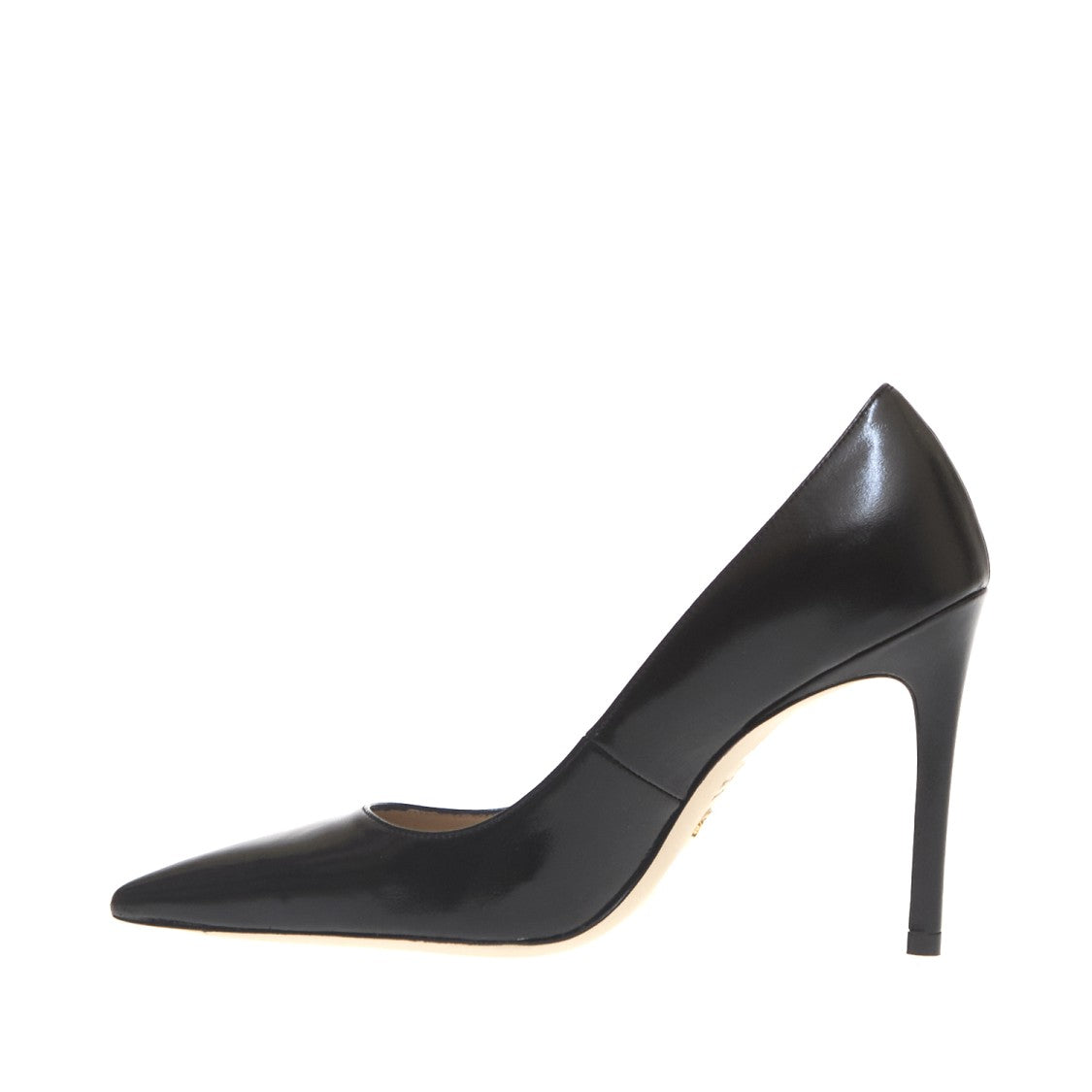 Stuart Weitzman Pump Brushed Black Heel 100 Mm