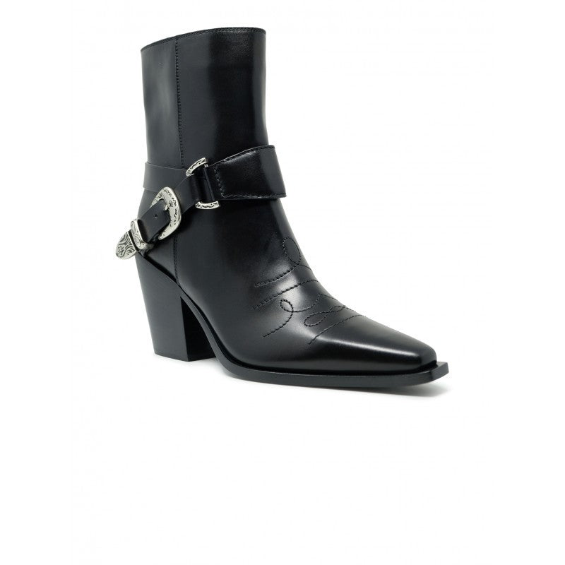 Sartore Sr481301 Black Leather Ankle Boots