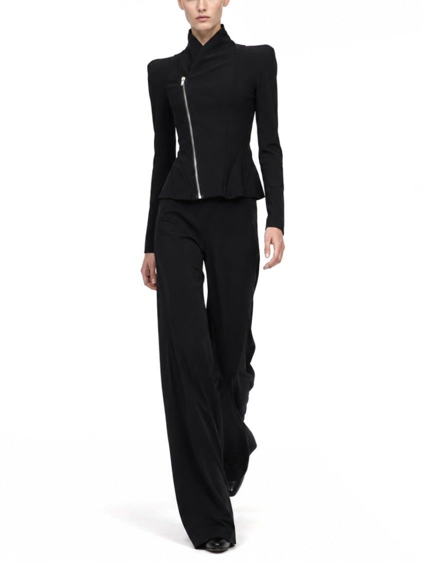 Rick Owens X Lilies Princess Fitted Asymmetrical Zip Jacket