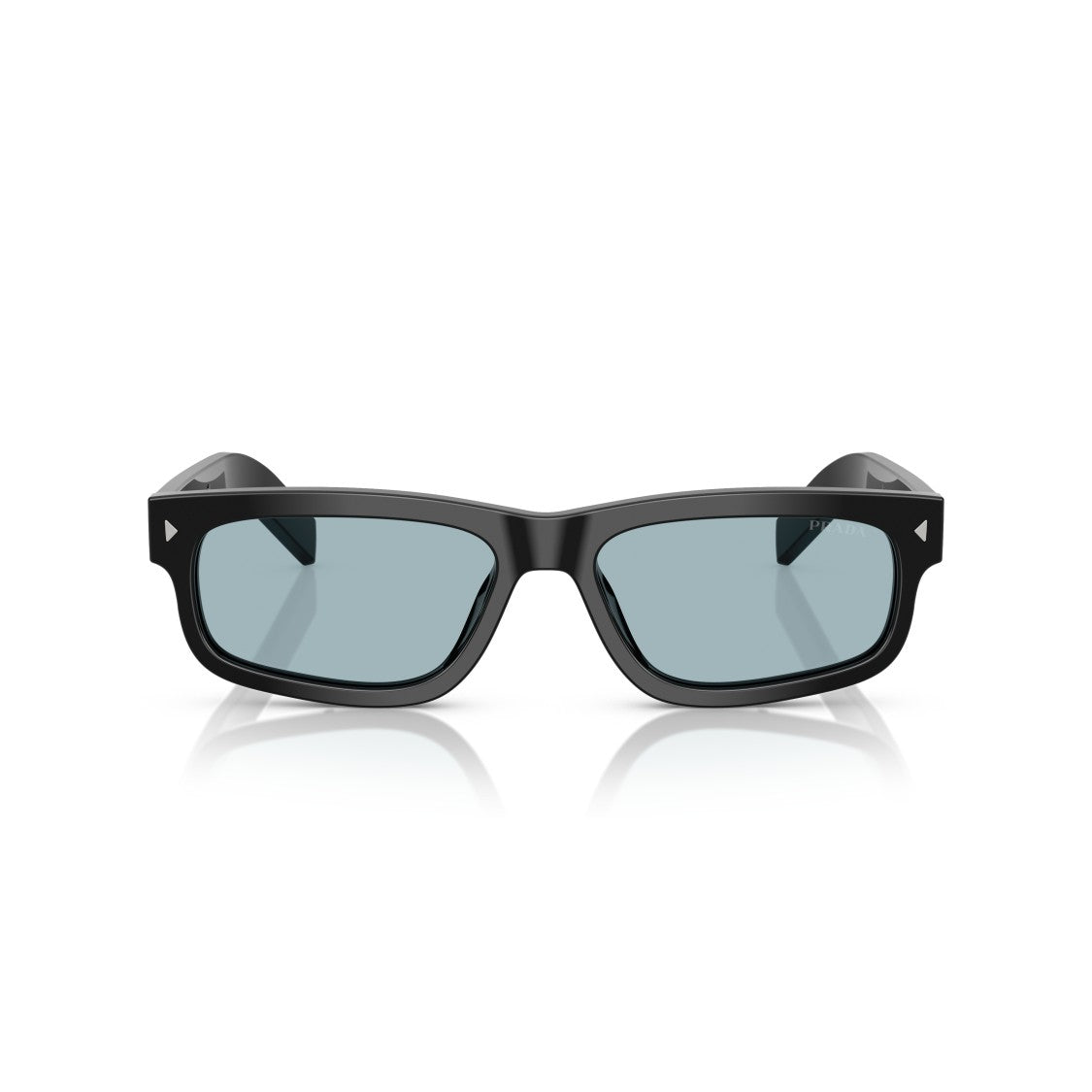 Prada 0Pr B11s Rectangular Black Acetate Sunglasses