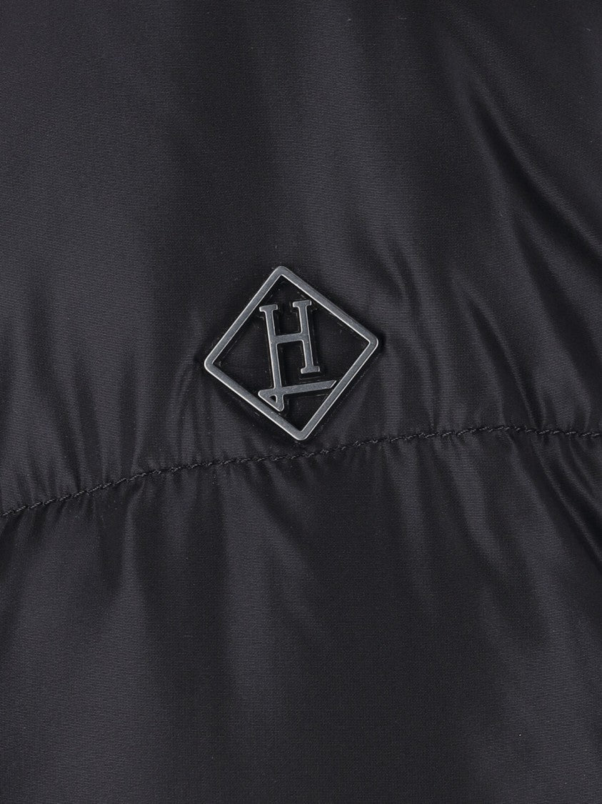 Herno Black Glossy Polartech Hooded Down Jacket