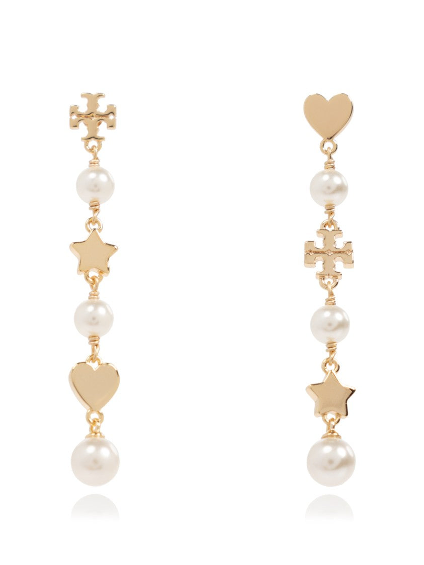 Tory Burch Kira Linear Pearl Earrings