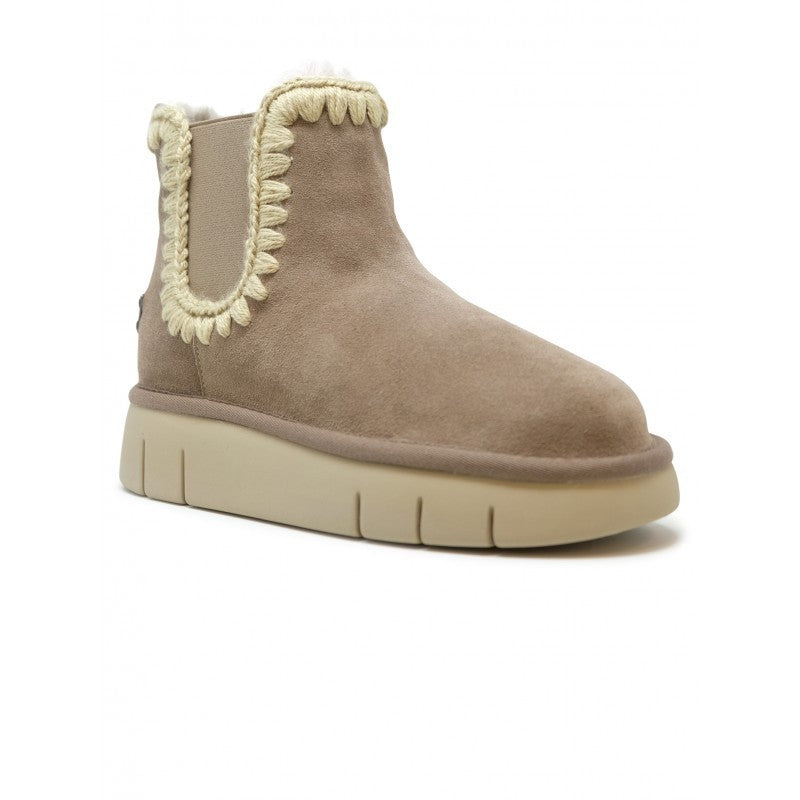 Mou Fw531037a Bounce Chelsea Boots Suede Elephant Grey
