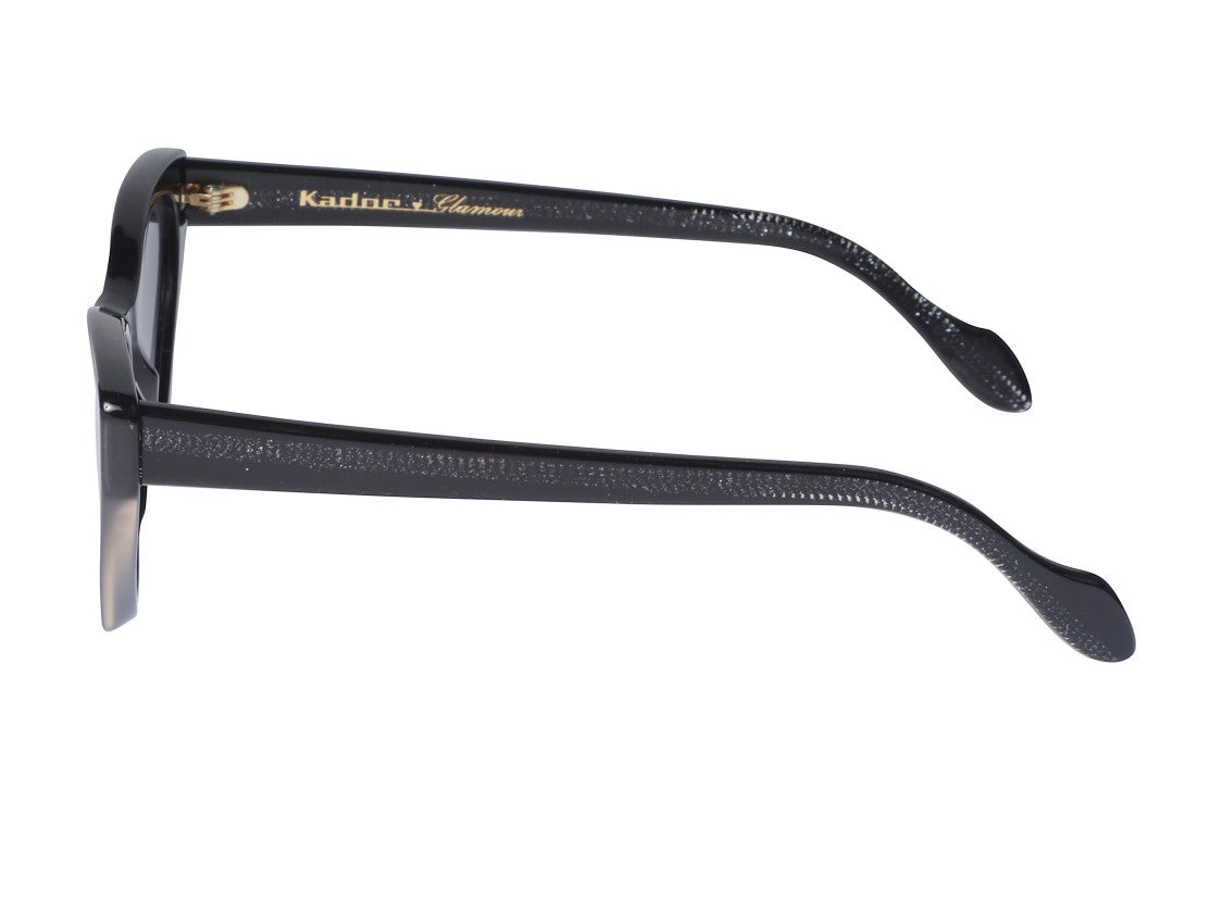 Kador Coachella Glamour Black Gradient Cat-Eye Sunglasses
