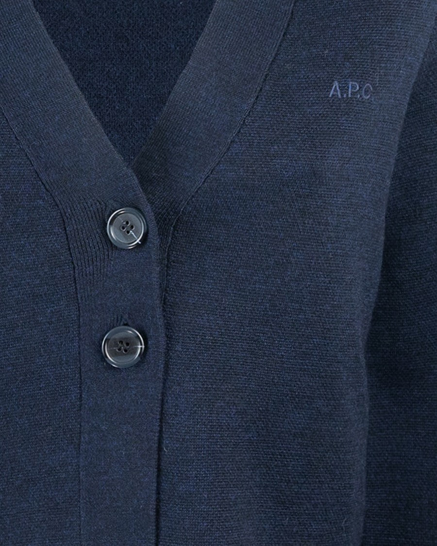 A.P.C. Anna Dark Navy Cardigan
