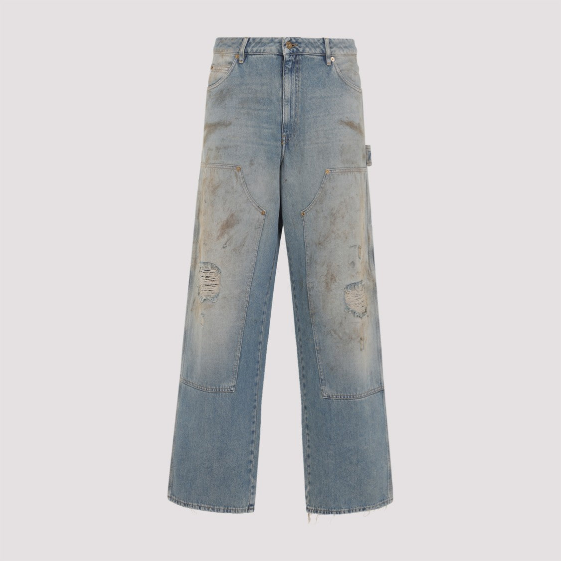 Golden Goose Distressed Wide Leg Jeans