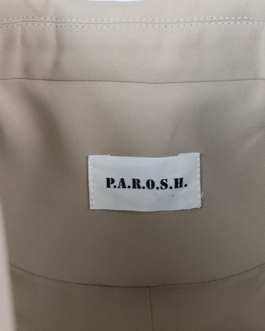 P.A.R.O.S.H. Blazer Beige In Cady