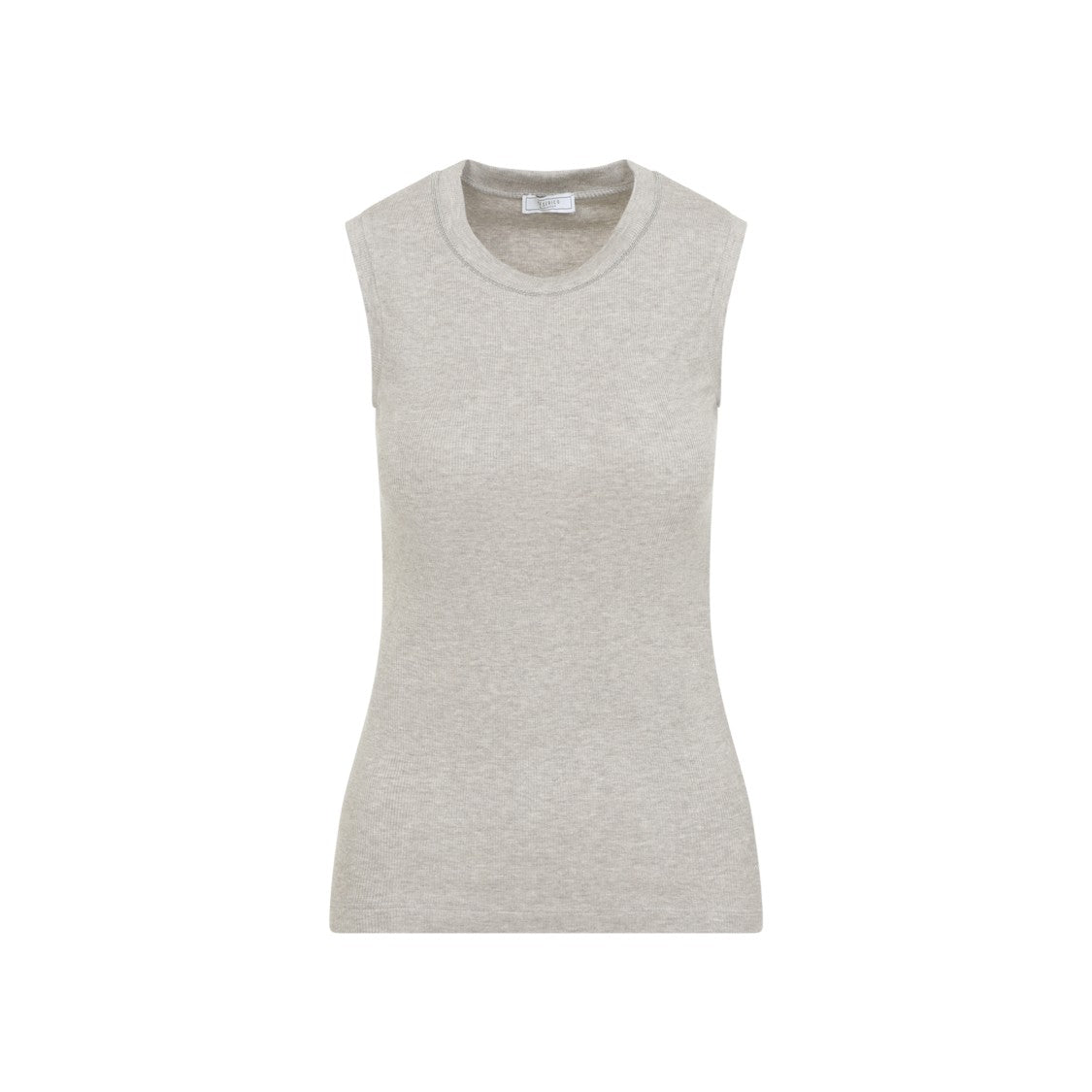 Peserico Ribbed Viscose Blend Sleeveless Top