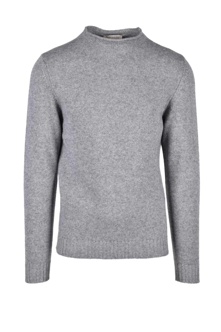 Borgo Del Filo Grey Merino Wool Viscose Polyamide Cashmere Sweater
