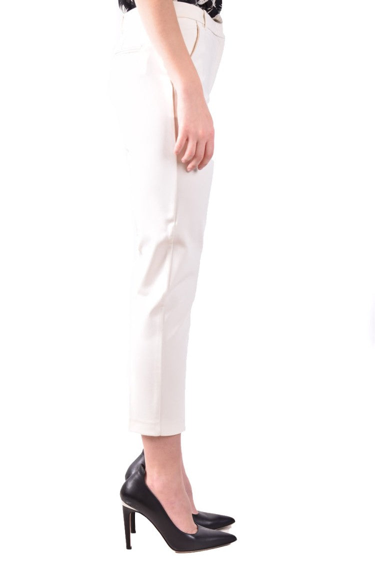Pinko Cropped Slim-Fit Tailored Pants Mid-Rise Waist