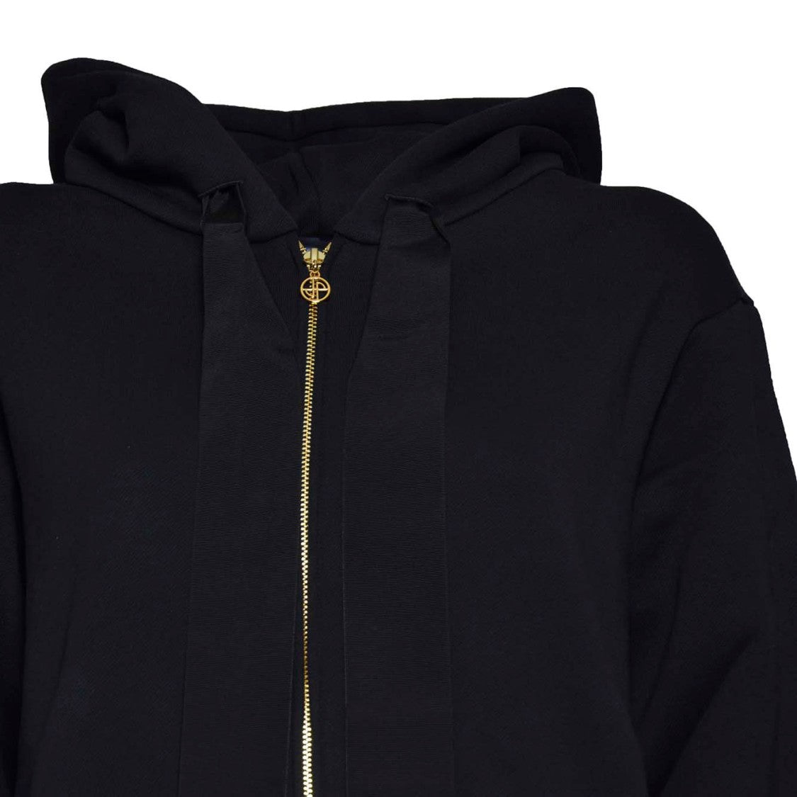 Patou Black Cotton Hoodie