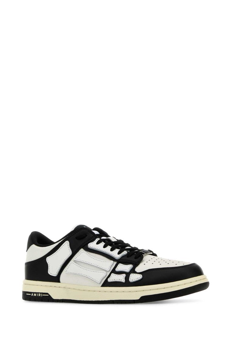 Amiri Two-Tone Leather Skel Sneakers