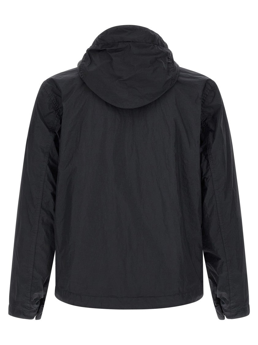 Stone Island Lightweight Nylon Reps Jacket With Adjustable Hood