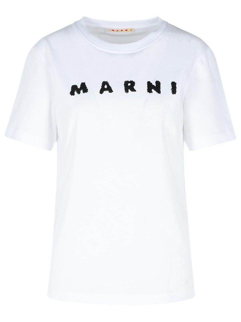 Marni White Cotton T-Shirt