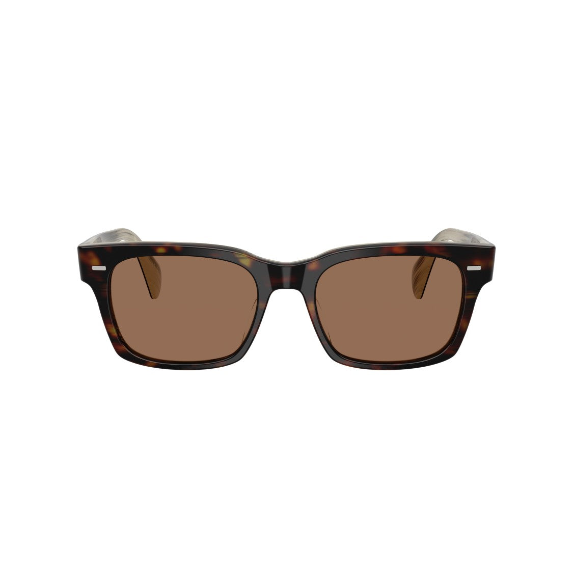 Oliver Peoples 0Ov5332su Rectangular Tortoiseshell Sunglasses With Translucent Inner Arms