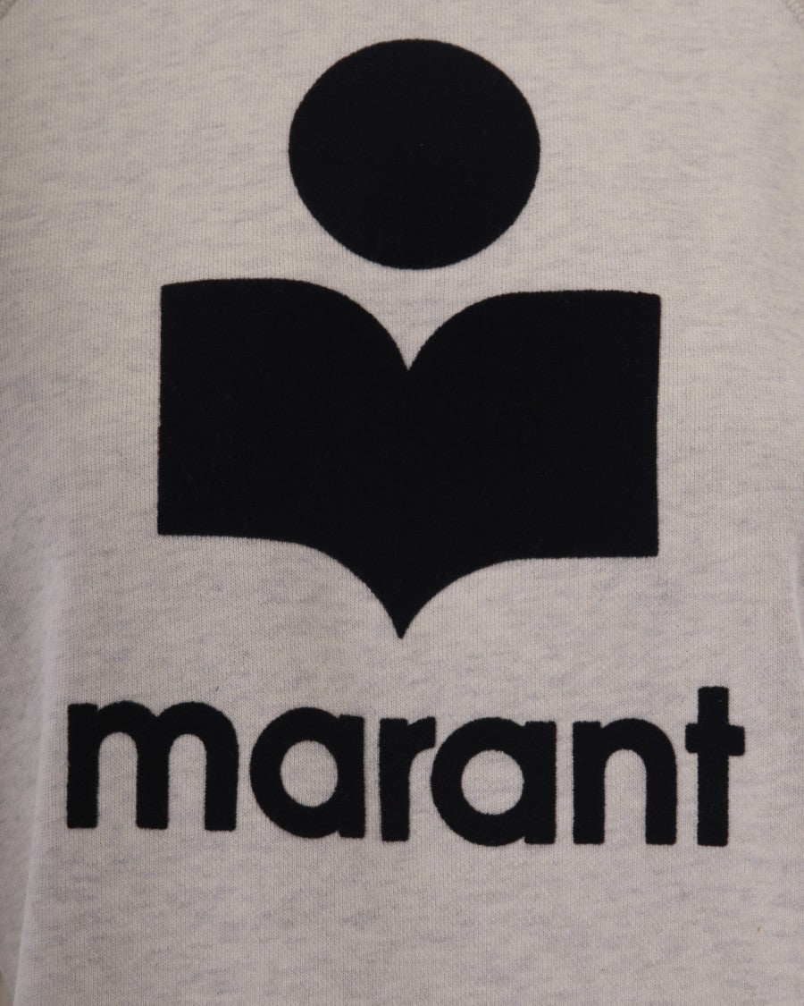 Isabel Marant Étoile Crew Neck Regular Fit Sweatshirt With Flocked Logo