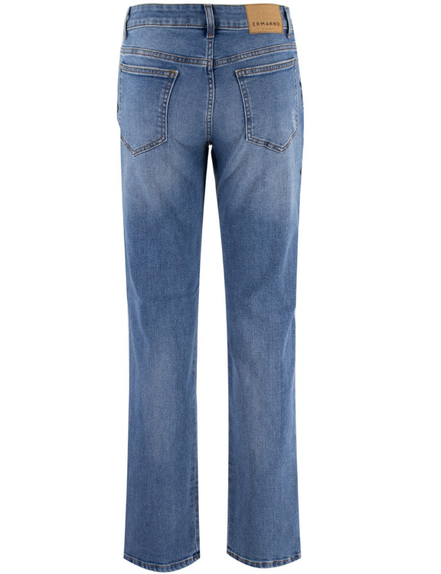 Ermanno Firenze Light Blue Skinny Jeans