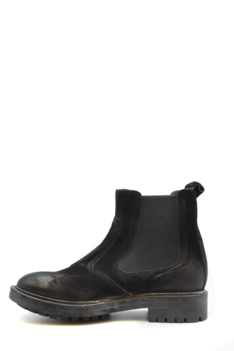 Moma Black Leather Boots