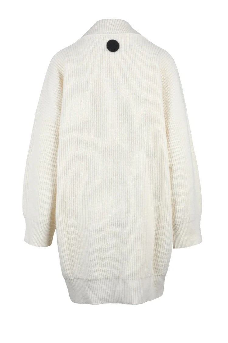 Mo5ch1no Jeans Long Oversized Cardigan - White