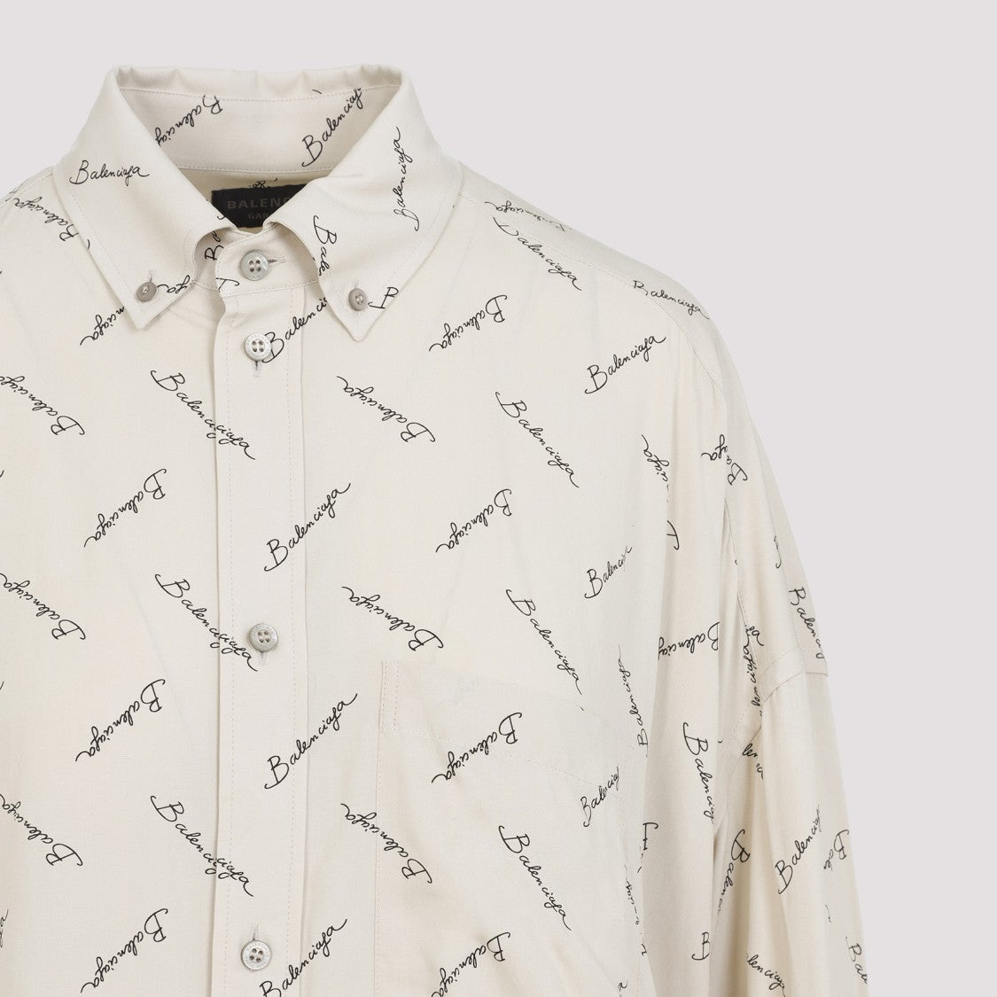 Balenciaga Light Beige Long Sleeves Cocoon Shirt
