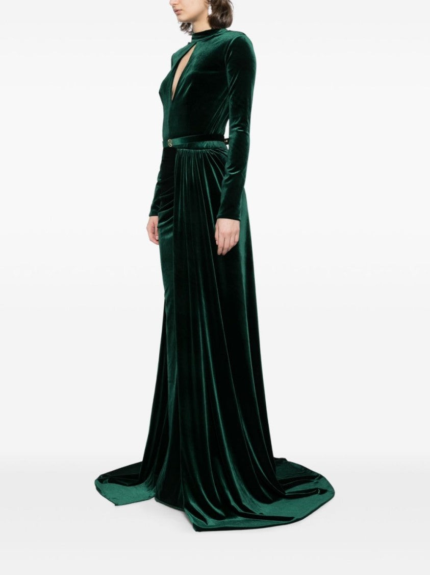 Saiid Kobeisy Velvet Long Dress