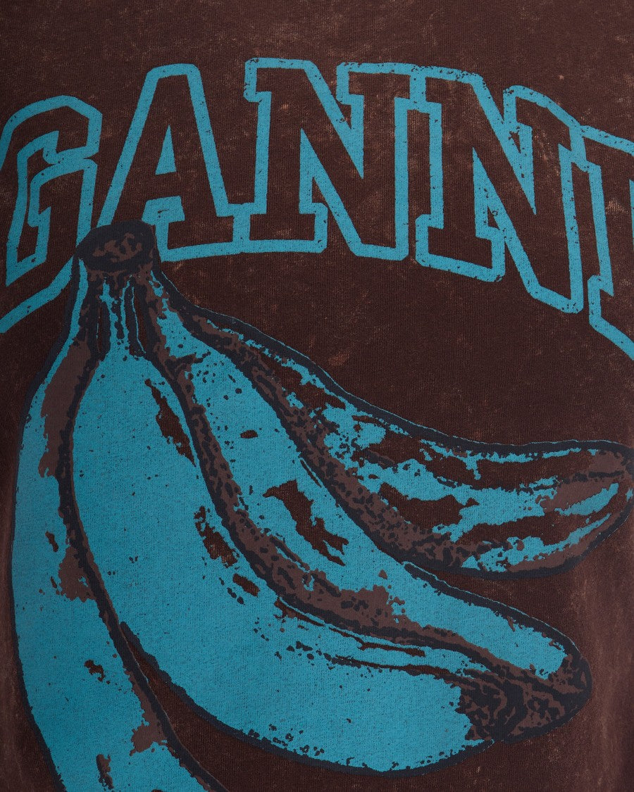 Ganni Banana Baby Fit Cotton T-Shirt